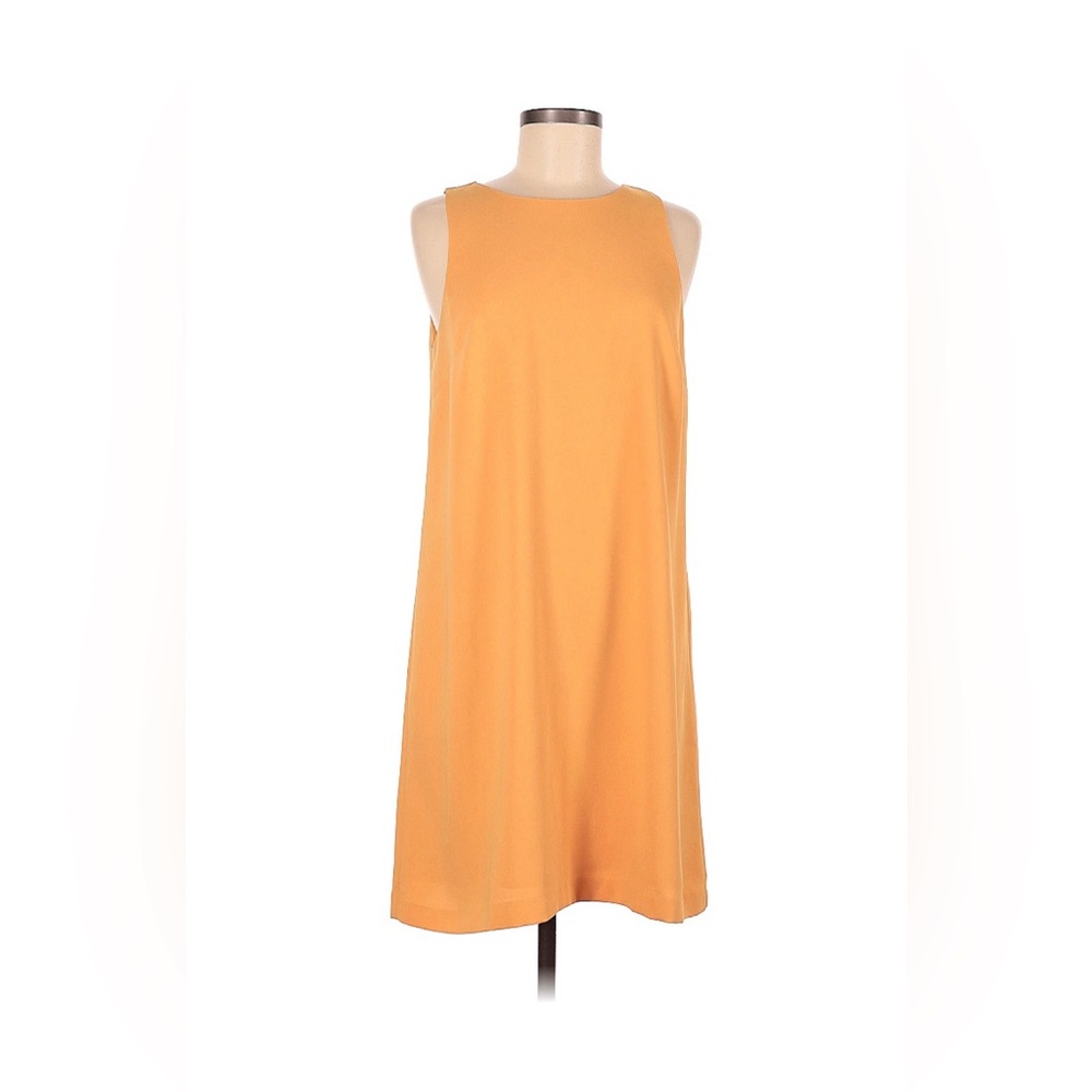 Ann Taylor Sleeveless Golden Mini Shift Dress Size 8